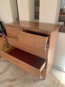 BRAND NEW 5 drawer rustic Southern Oak chest of drawers