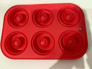Silicone Doughnut Molds, 6 Well, Red, A1, pickup South Guildford
