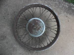 BSA C15 Front Wheel 17 inch Complete 1970s No Post pickup only