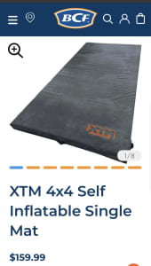 1 x XTM - Single Self Inflating Mattress - New