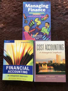 12 Accounting/Finance/Marketing Textbooks