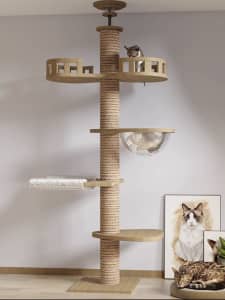 cat tree with scratcher