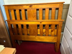 BRAND NEW pine timber king single bed