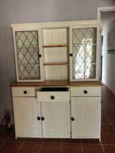 CABINET WITH GLASS DOORS CASH PAYMENT ONLY