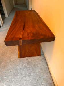 Solid wooden bench 
