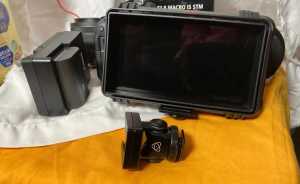 Canon EOS R Mirrorless Camera with RF 24-105 Rf 35mm f.18+Atomos Ni.