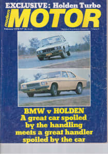 MODERN MOTOR MAGAZINE FEBRUARY 1978 Chrysler Peugeot BMW v Holden