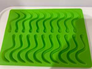 Silicone Molds, Gummy Snakes, Green, Used Once, p/up Sth Guildford