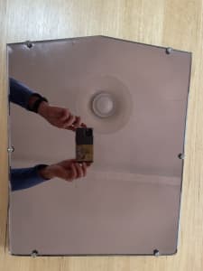 Art Deco Mirror with Bevelled Edge and light Tint