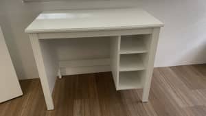 White study desk 90cm