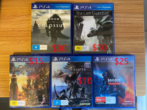 Assorted Playstation PS4 Games for sale 