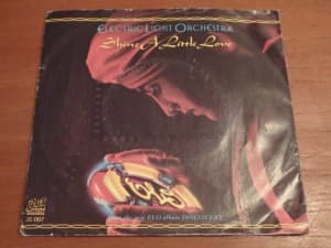 Vintage Record ELO SHINE A LITTLE LOVE and JUNGLE Vinyl Single 1979 VG