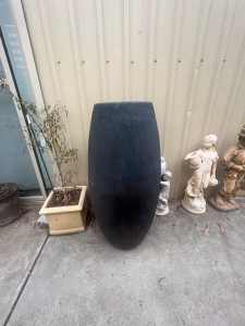 black urn pot
