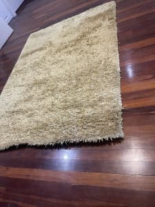 Golden/ yellow large rug