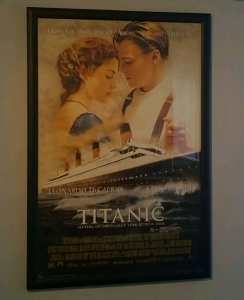 Glass Panel Framed Movie Poster - Cinema Version Of Titanic