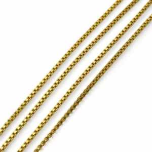 18ct Yellow Gold Box Link 8.49G (001000303235) Necklace
