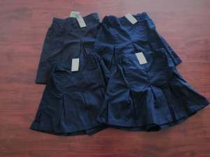 Girls navy blue pleated skorts-size 7/8 bundle-All NEW with tags!!