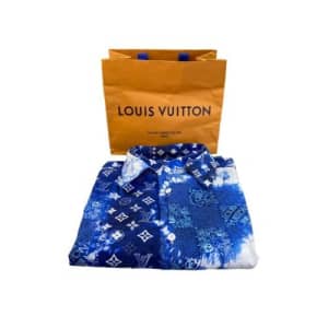Louis Vuitton Blue Monogram Denim Luxembourg Sneakers LV6.5 US7.5