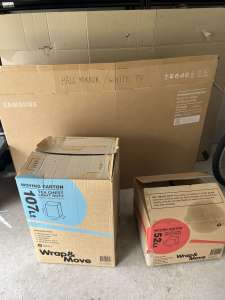 Moving boxes and packaging