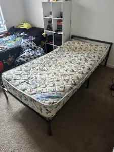 2x low single ikea beds and mattresses