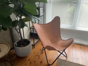 Replica Butterfly Chair (made from Buffalo Leather)