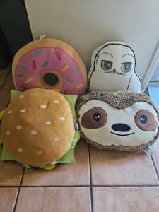 Novelty Cushions/Pillows x 4