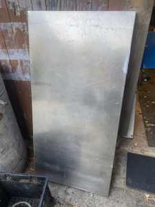 Stainless steel bench table top
