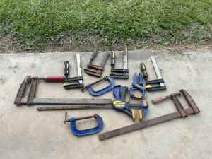 10 Assorted Clamps - fair condition - $50