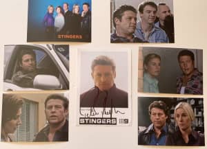 Stingers Australian tv hand signed by Peter Phelps plays Peter Church