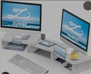 Zumist Dual Computer Monitor Riser