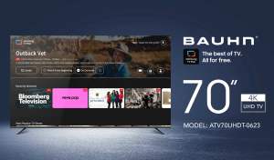 Bauhn 70” 4K UHD Television. 7 months old, perfect condition.