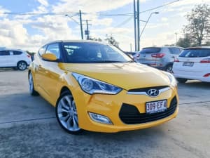 2011 Hyundai Veloster FS Coupe Yellow 6 Speed Manual Hatchback