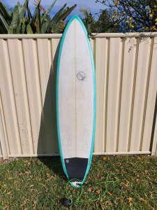 7'2 Dan Exile Surfboards single fin midlength surfboard
