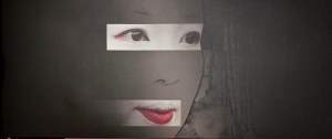 Artwork Geisha photo printed on canvas 525x1250mm