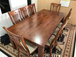 8 Seater Dining table With chairs. size-2.1x1.06x .76