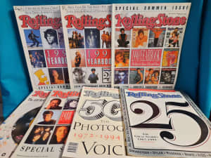 Rare Vintage Rolling Stone Mags: Anniv Editions & Yearbooks