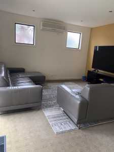 Fully furnished bedroom & separate living area