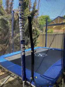 Jumpstart trampoline 7 x 10 feet with accessories