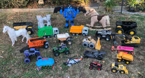Bulk Lot Of Childs Toys Playsets Ride Ons And Trucks
