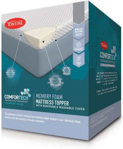 Tontine comfortech memory foam mattress topper - queen size