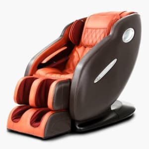 iHealth Massage Chair 8200 Super Long S-L Track Shiatsu Kneading Brown