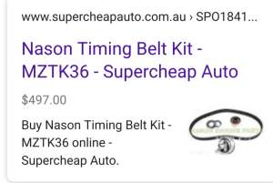 Timing belt kit for pk ranger bt 50 BRAND NEW. NEED SOLD MAKE OFFER