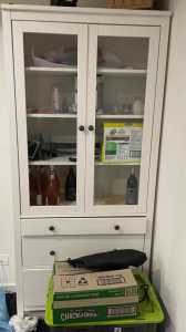2x Ikea display cabinets