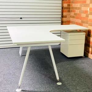 Our Price $180 RRP $600 Corner desk ,chair ,drawer set