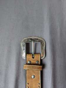 Nocona Mens western 34 leather belt 