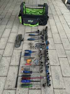 STP Tool Bag With Various Auto Tools