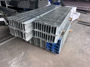 Hot deep galvanised beam and channel 150mm 