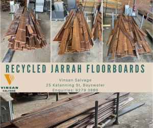 80 mm Jarrah Floorboards - Vinsan Salvage P1691