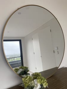 Stunning coco republic round mirror 120 cm size large pick up 2066