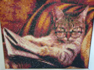 Bead Art. Cats. Timber Framed. Qty 2. From $10